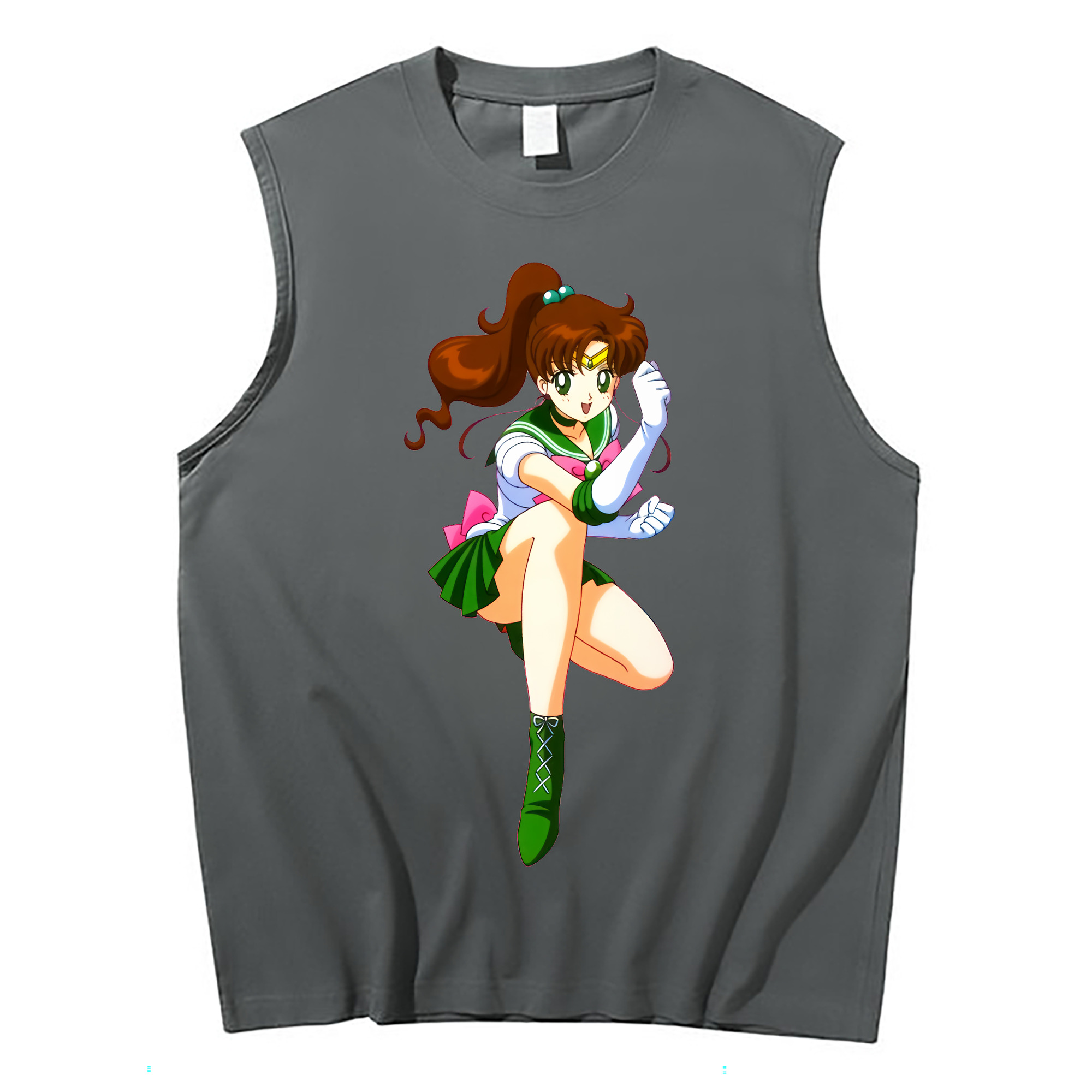 （画像用） 美少女戦士セーラームーン 木野 まこと きの まこと Sailor Moon Kino Makoto （セーラージュピター；Sailor Jupiter） コットン100％タンクトップ（フロントプリント）